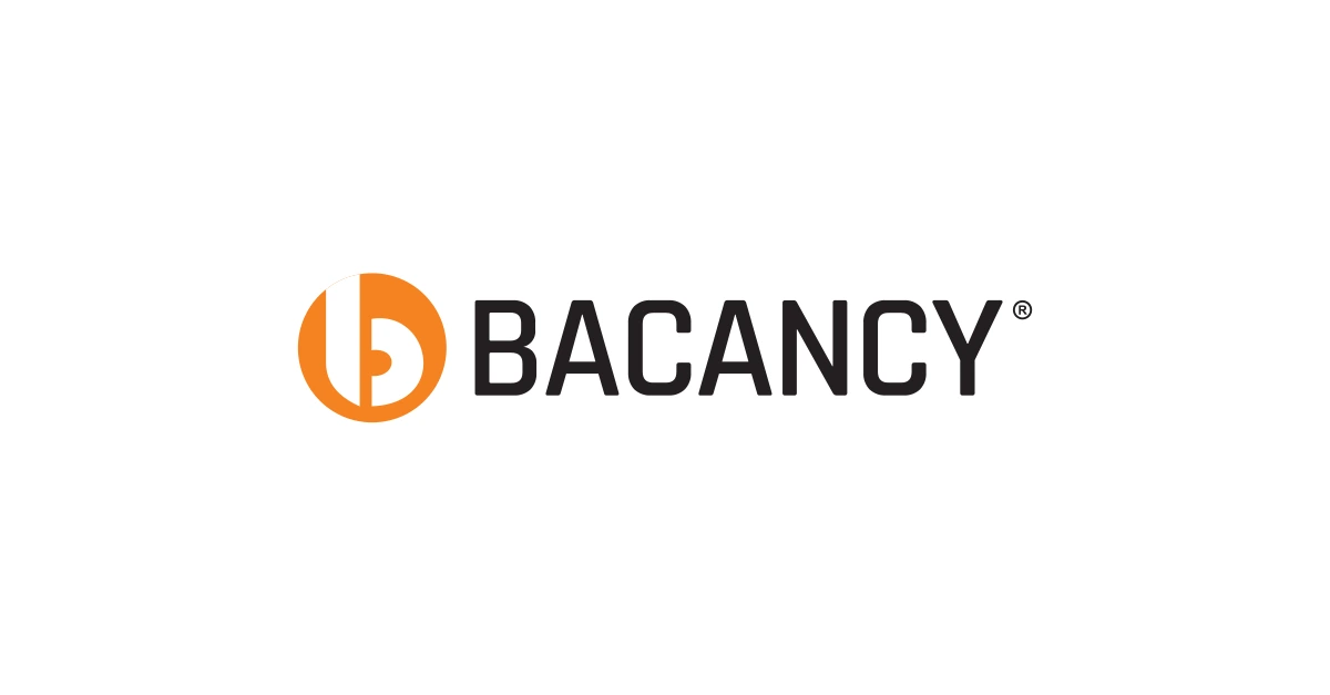 Bacancy technology company logo with orange icon